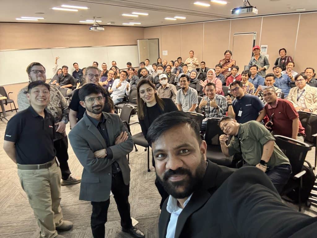 Jakarta: a full house at Oracle’s Jakarta office for the opening stop