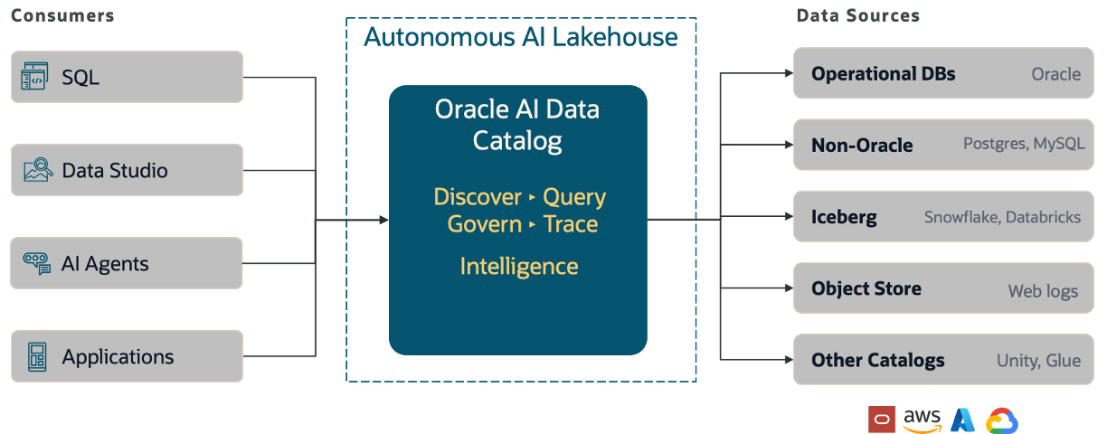 Connect, access, and govern multicloud data estates with Oracle Autonomous AI Lakehouse