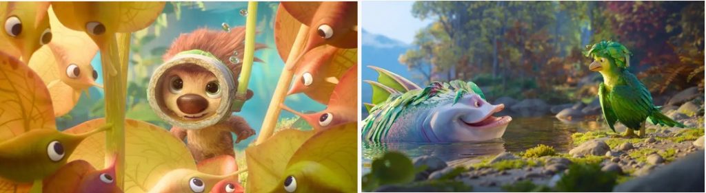 Visual images from Skydance animation.