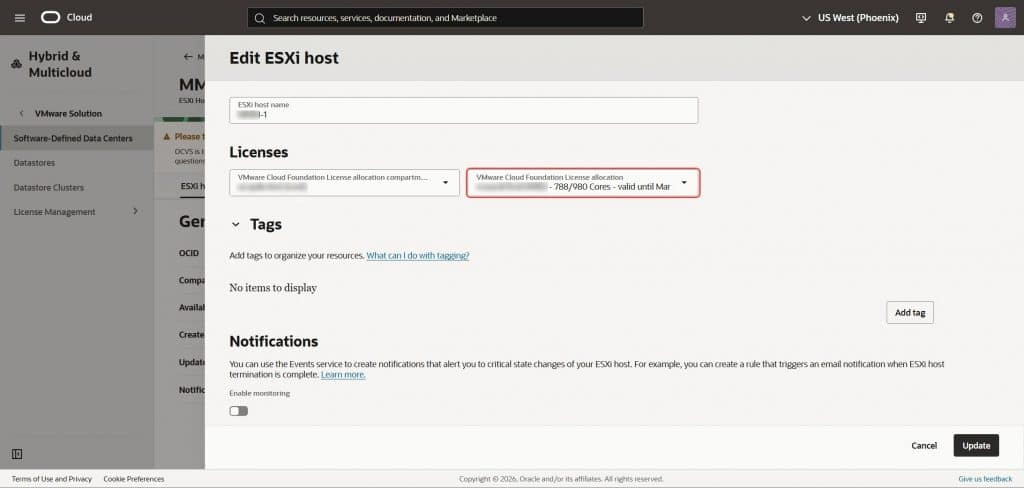 Transitioning existing license Included host to BYOL