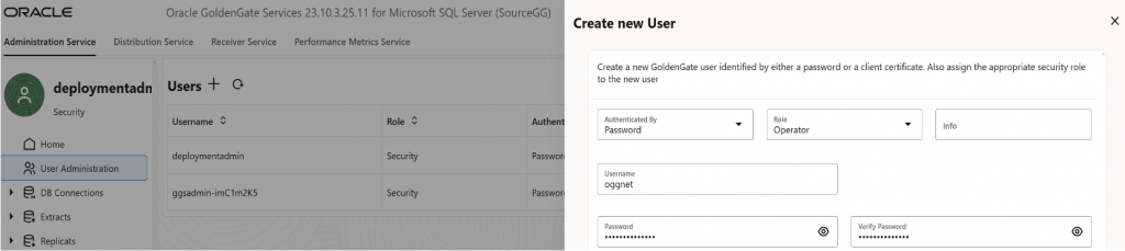 GoldenGate console - source