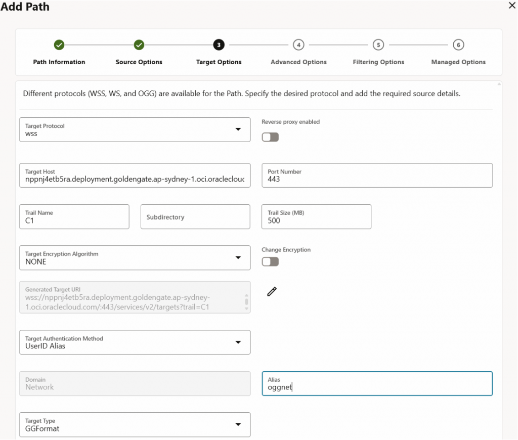 GoldenGate console - source