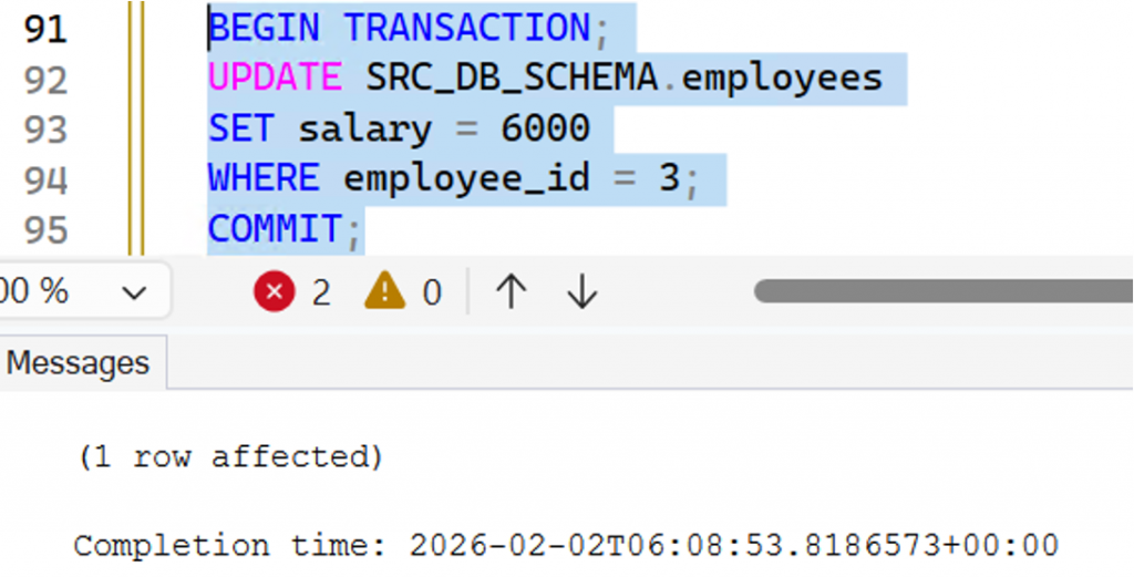 SQL Server data update - source