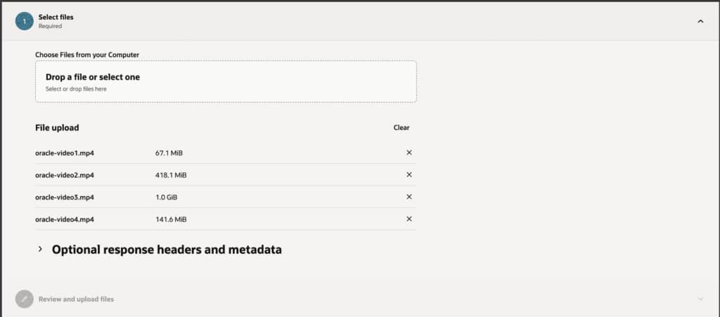 Test transfer with some video files 