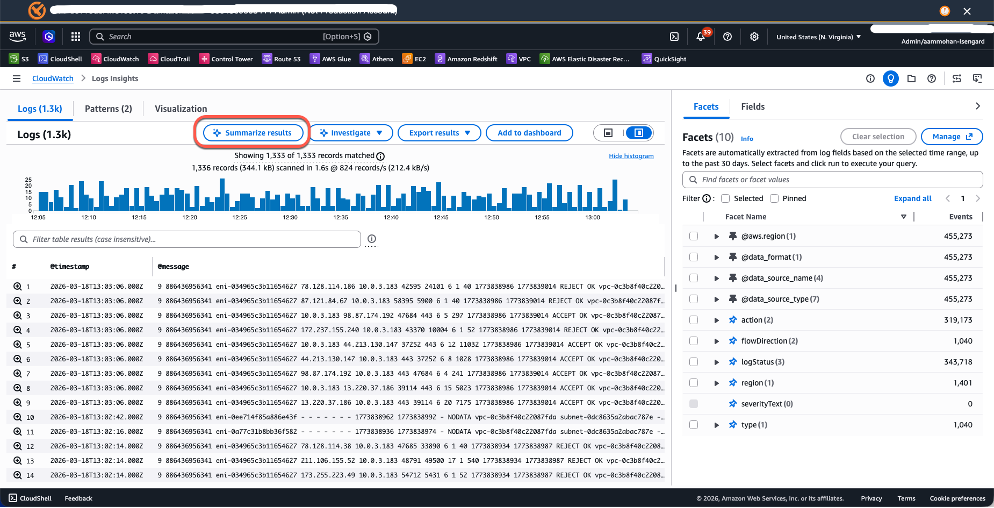 AWS Logs Insights pic4