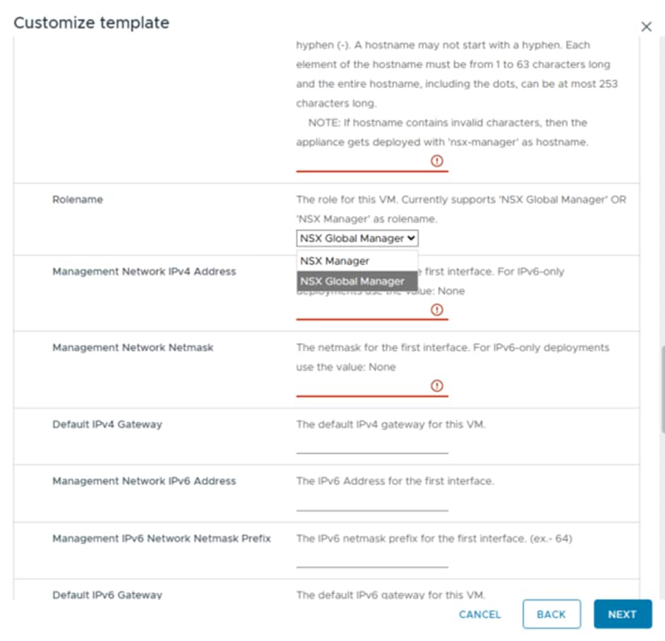 Global Manager Selection Option