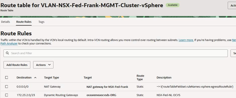 Frankfurt vSphere VLAN