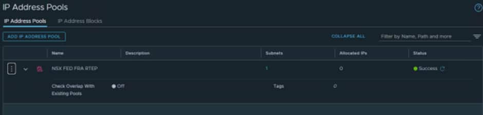 IP Address Pool for Frankfurt