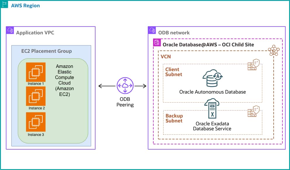 Oracle Database@AWS High Performance Networking