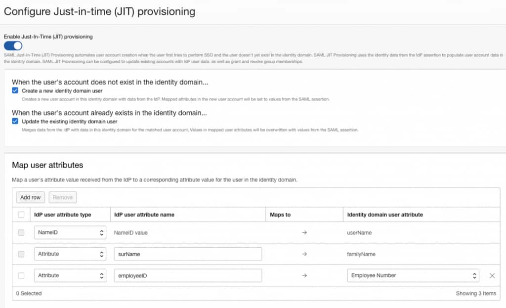Configure JIT Provisioning