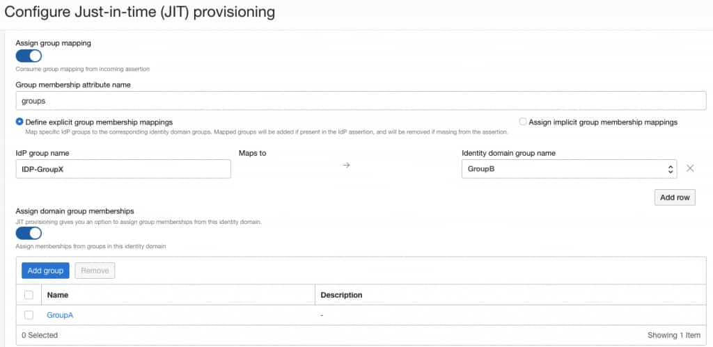 Configure JIT Provisioning