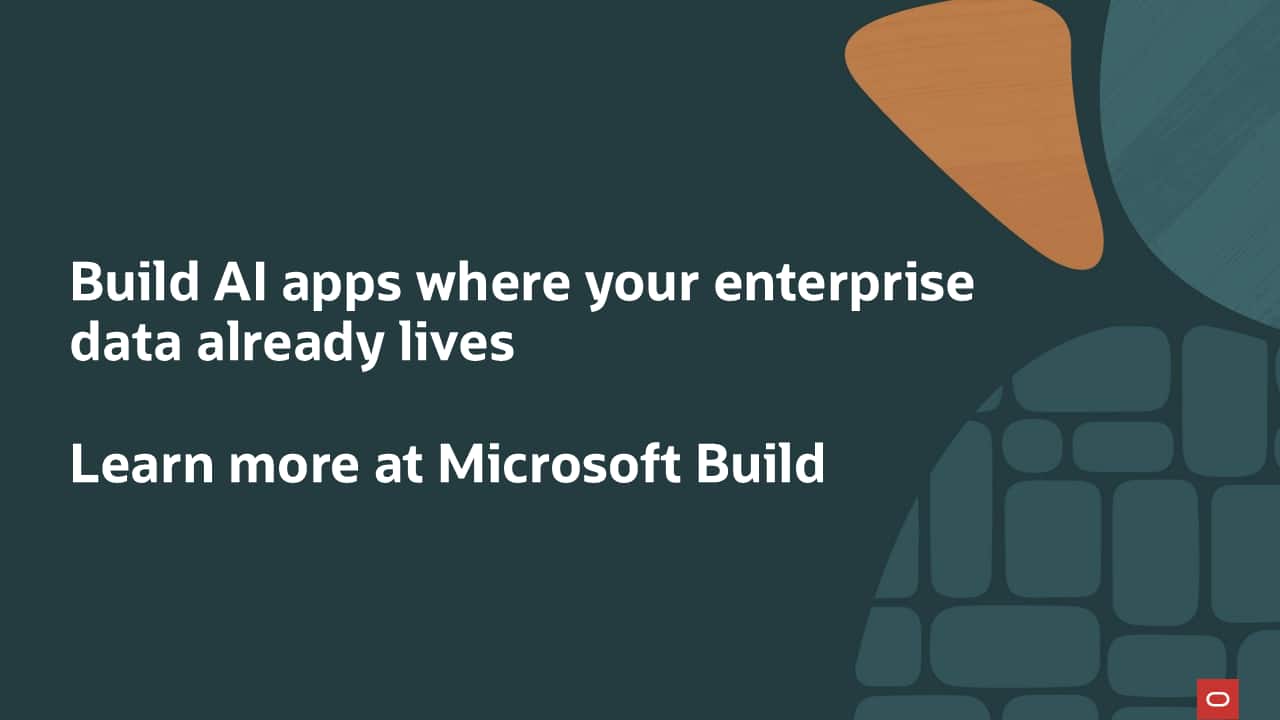 Build AI apps where your enterprise data already lives – Learn more at Microsoft Build