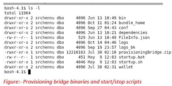 Provisioning bridge and start/stop scripts