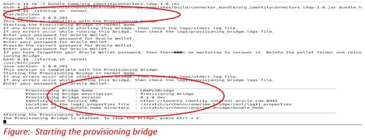 Starting the provisioning bridge 