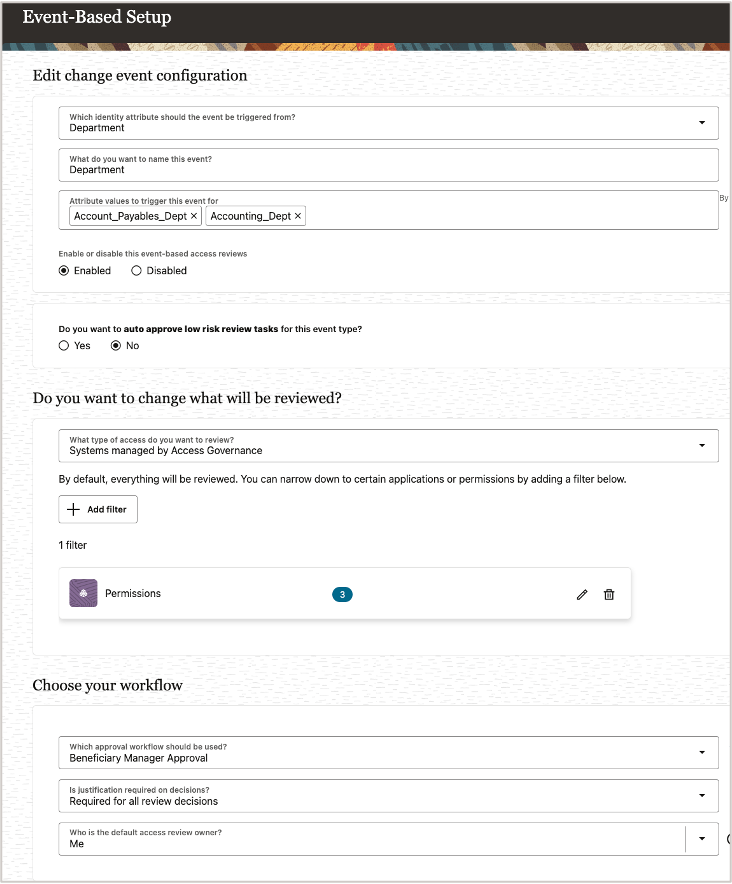 AG - Event-based micro certification setup