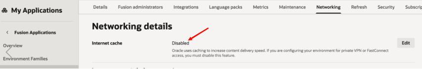 Disable Akamai CDN in Oracle Fusion applications