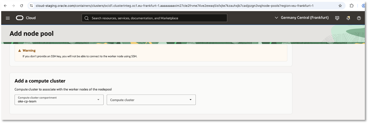 OCI Kubernetes Engine (OKE) Enables Managed Node RDMA Support through Compute Clusters