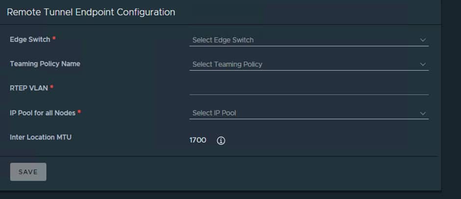 RTEP Configuration