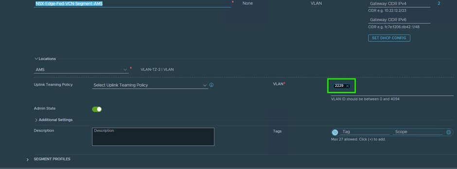 SX Segment Creation AMS
