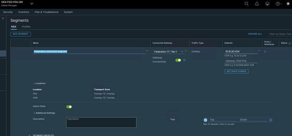 Creating Stretched Segment