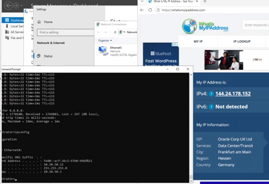 FRA Local VM on Stretched Segment