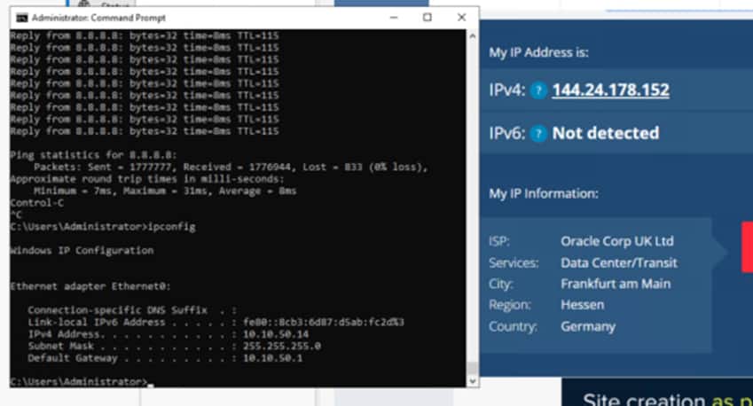AMS VM on Stretched Segment