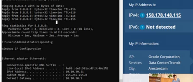 Local VM in AMS on Local AMS Segment