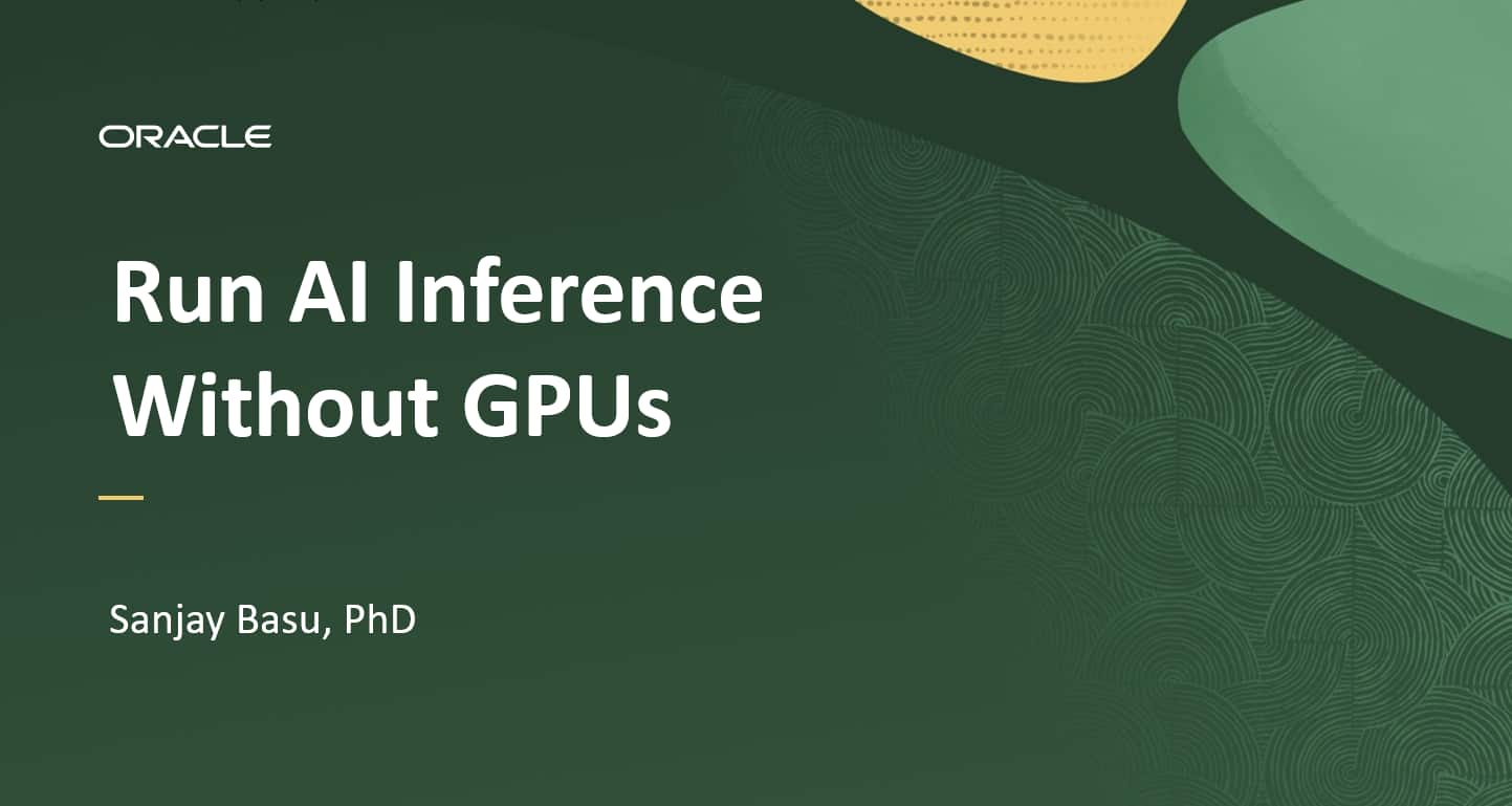 Run AI Inference Without GPUs