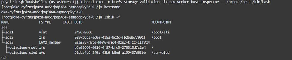 Identify and Validate the Block Volume