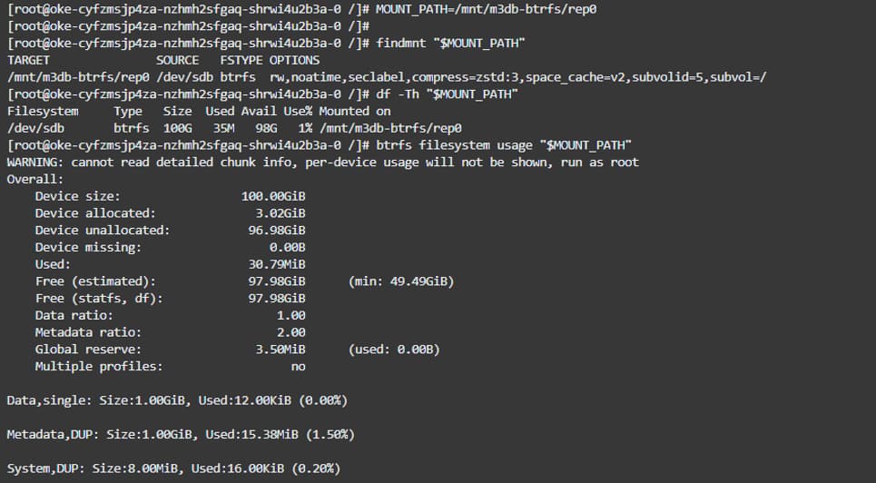 Proving Data Reaches Btrfs