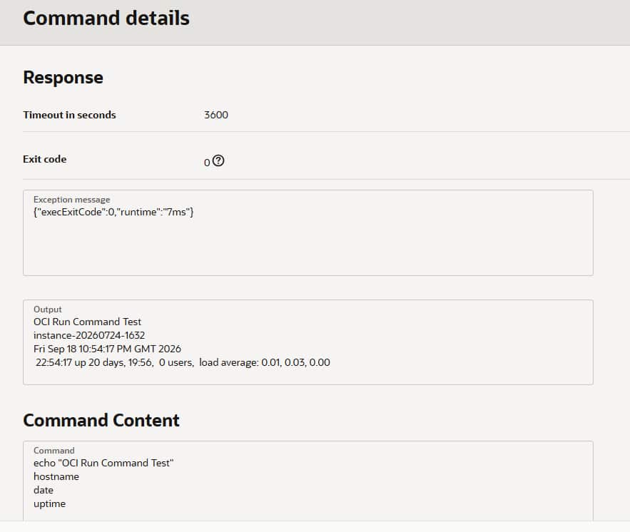 Command Details