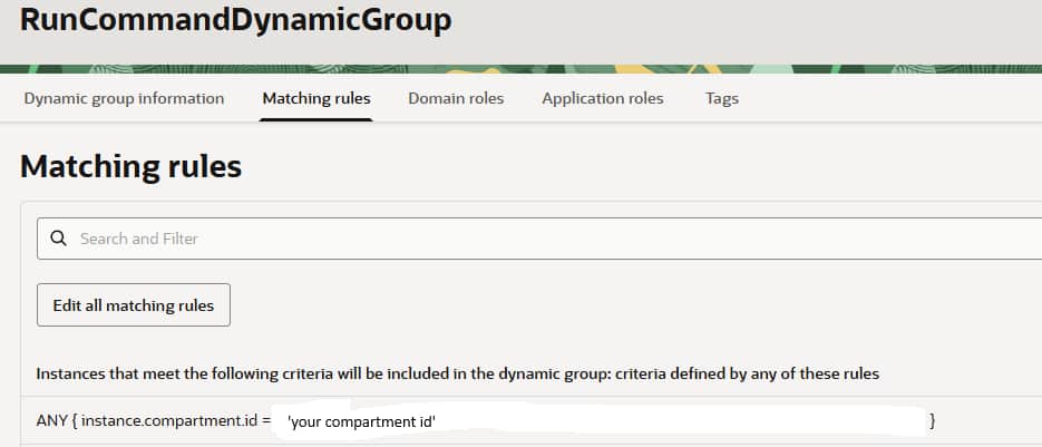 Dynamic Group Rule