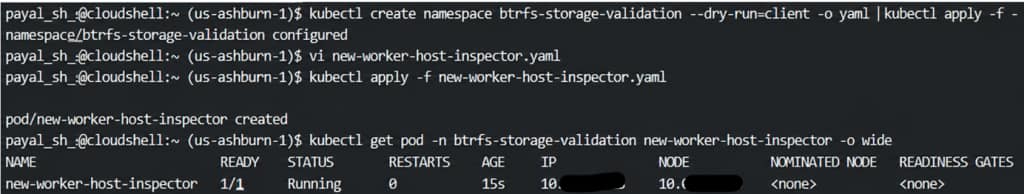 Create the Host-Inspector Pod