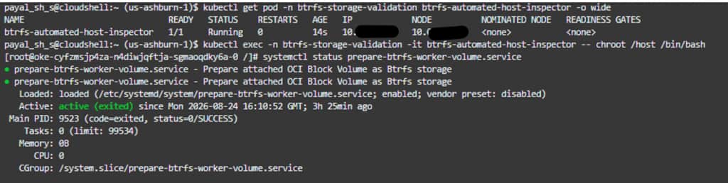 privileged host-inspector pod
