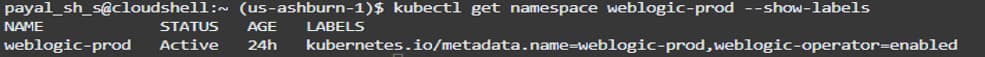kubectl get namespace
