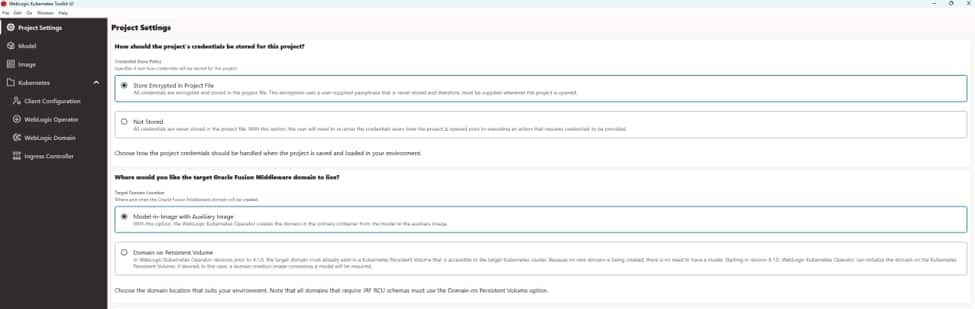 WKT UI Project Settings screenshot 1