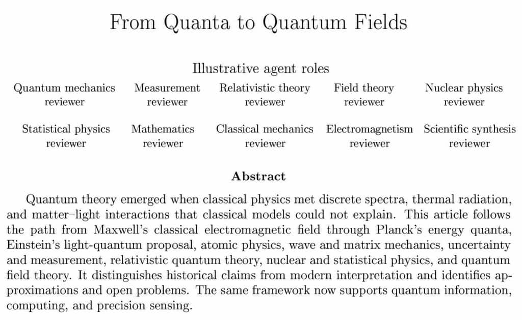 Demo of adapted excerpt from the physics knowledge-synthesis paper.