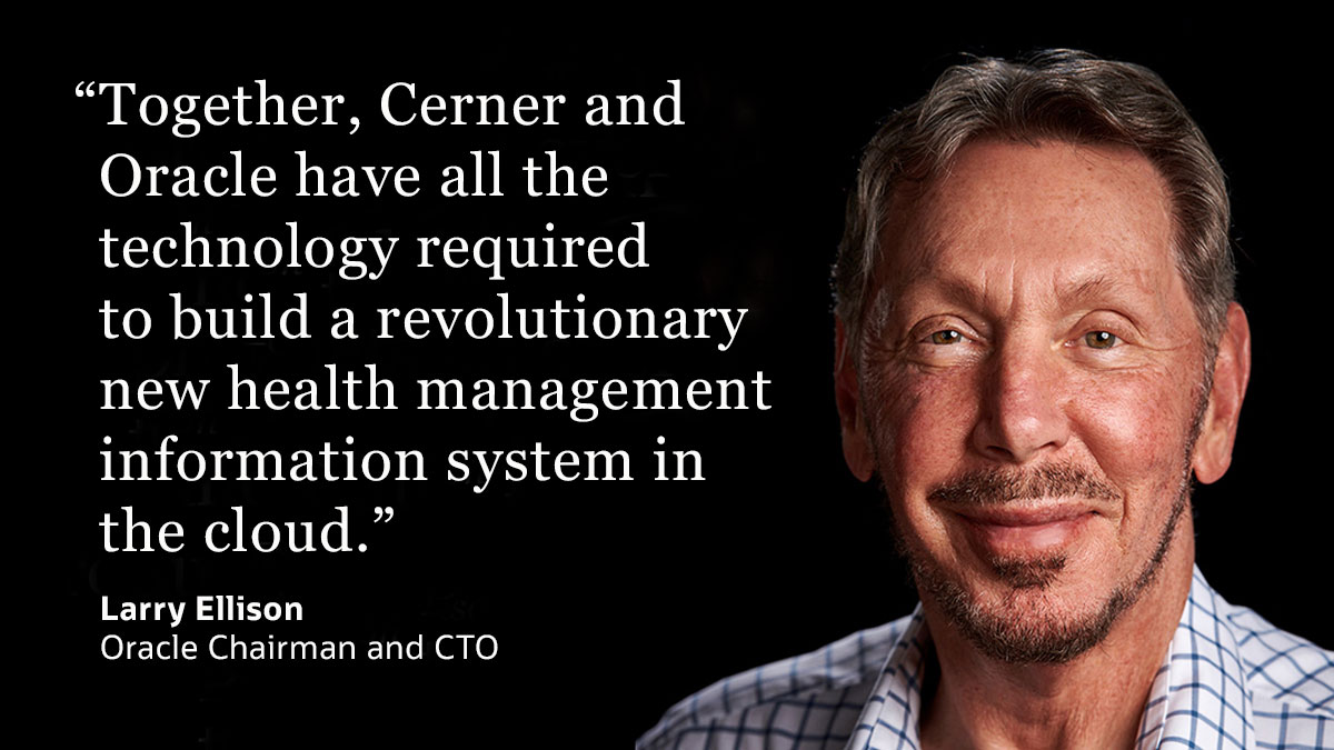 Larry Ellison outlines how Oracle can help shape a new future in healthcare