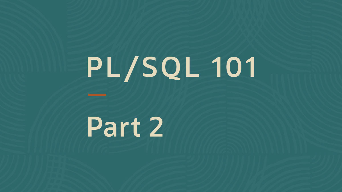 Controlling the flow of execution in PL/SQL