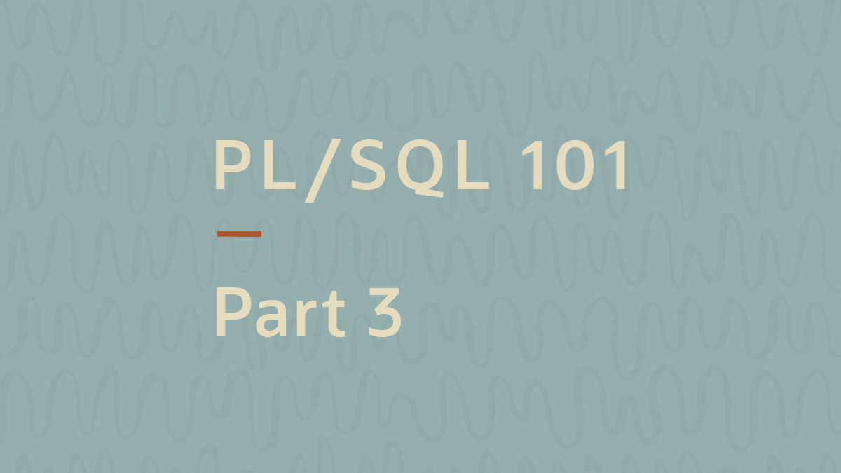 Working with Strings in PL/SQL