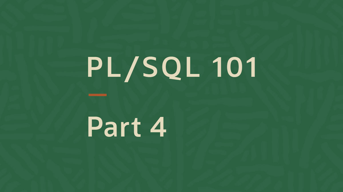 Working with Numbers in PL/SQL