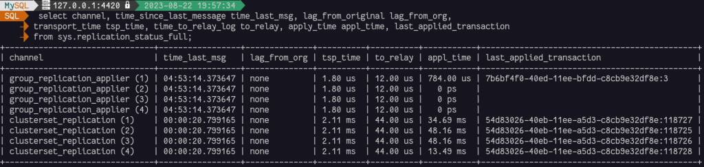 MySQL 8 - Replication Observability