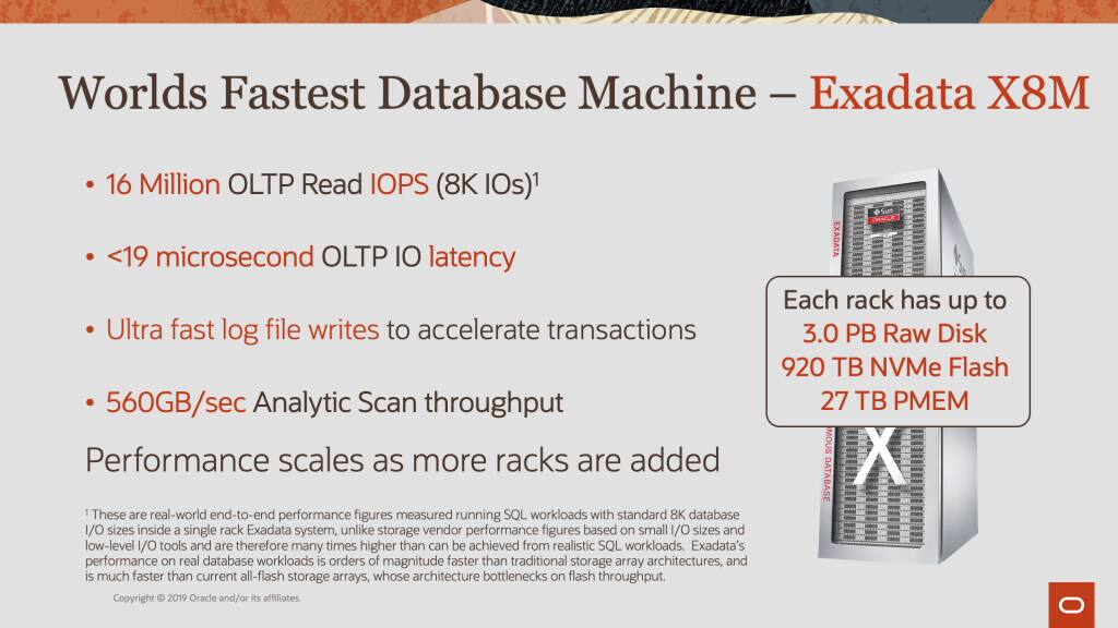 Introducing Exadata X8M InMemory Performance with All the Benefits of