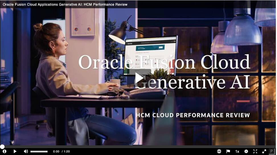 New—2-min previews of GenAI at work in Fusion HCM