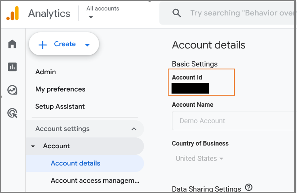 Collect Account Id  