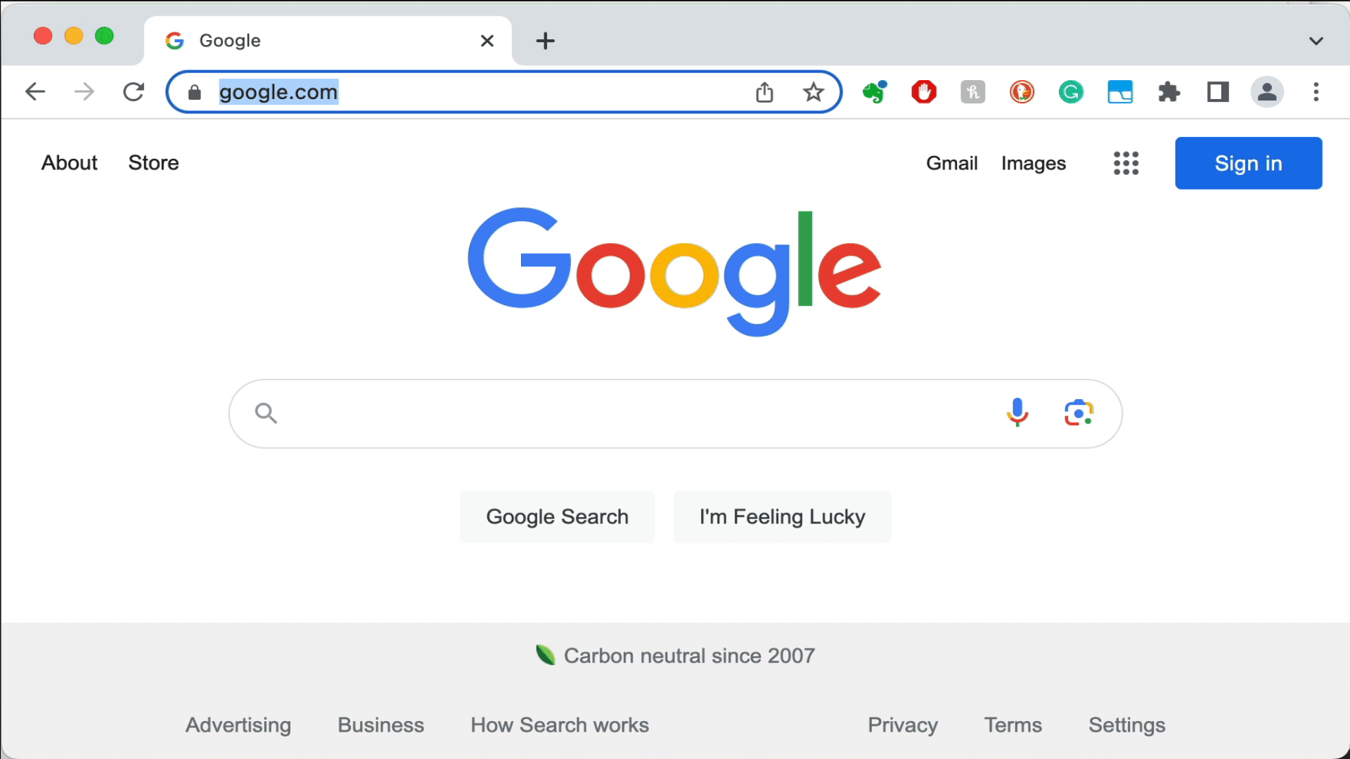 Chrome Site Search
