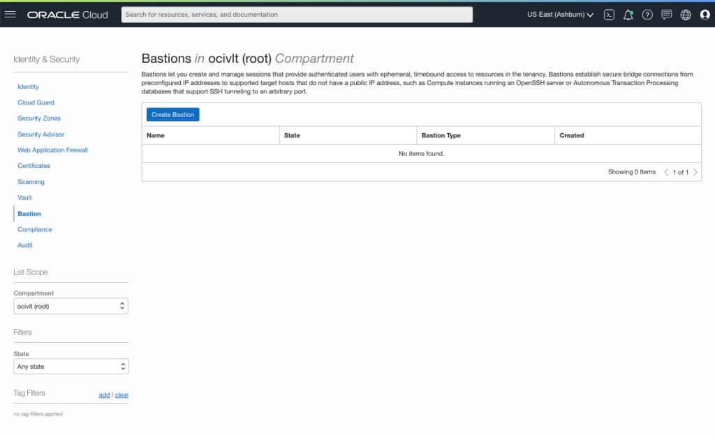 Simplify secure access with OCI Bastion service