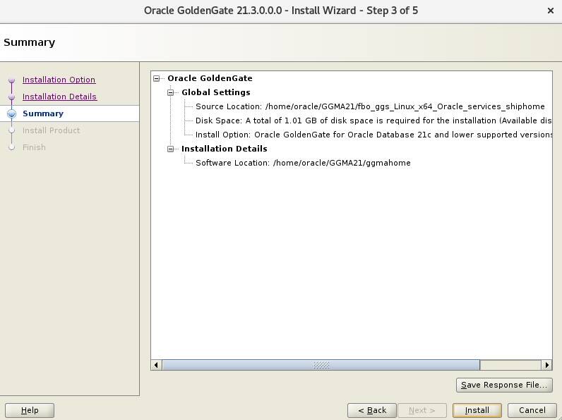 Data Replication using GoldenGate 21.3 Microservices for Oracle