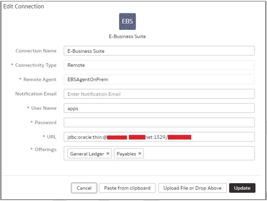 EBS managed connector for Oracle Fusion Data Intelligence
