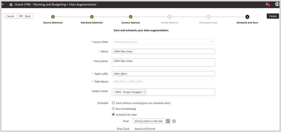 Load Data from Oracle Enterprise Planning and Budgeting Cloud Service ...